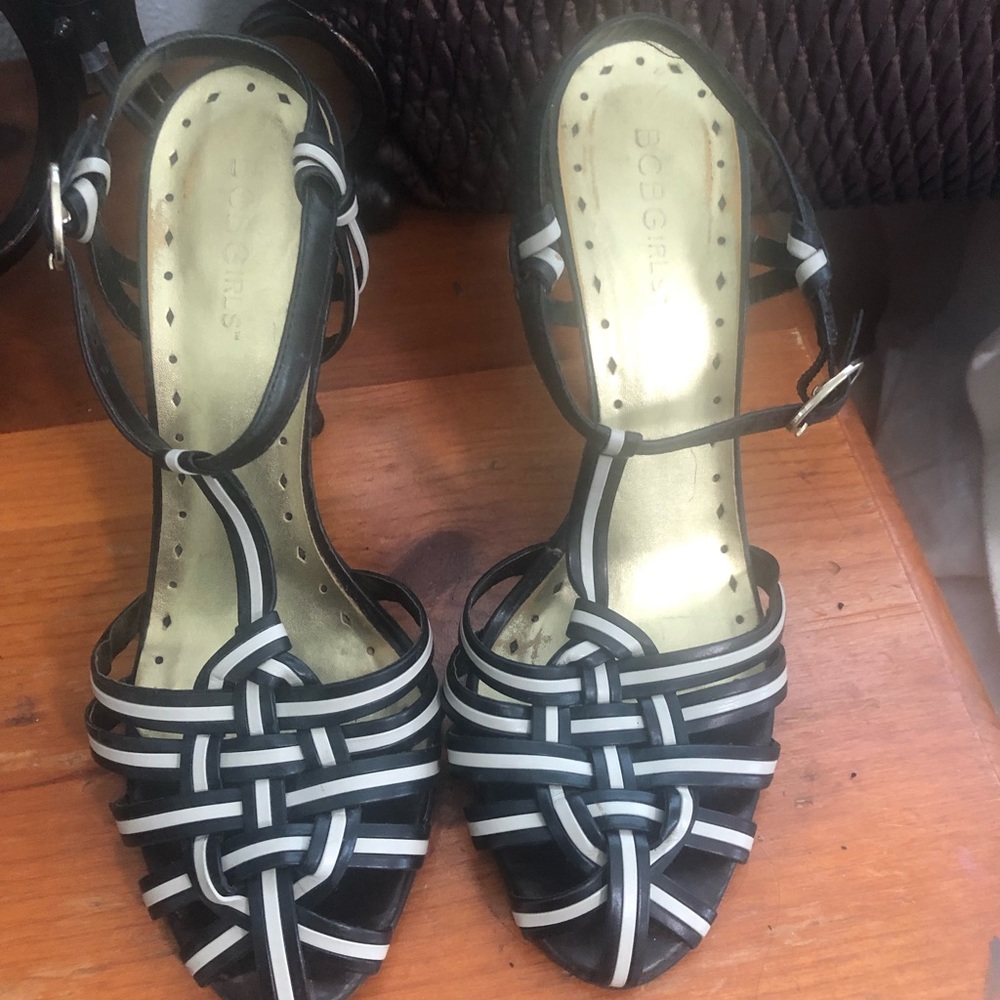 BCBGirls beige and black shoes. Size 7.5